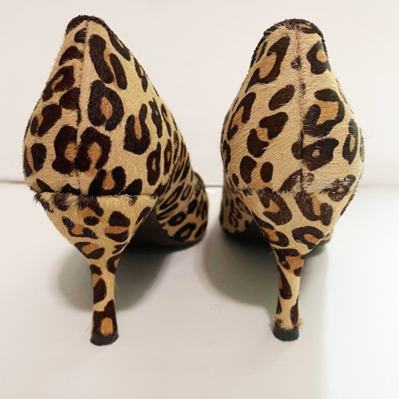Jeffrey Campbell calf hair leopard kitten heels Sz 6 - Picture 4 of 6